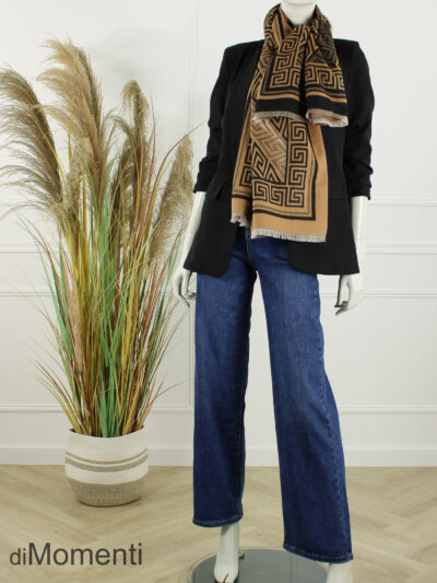 Sjaal Trendy - Camel / Zwart