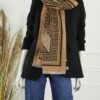 Sjaal Trendy - Camel / Zwart