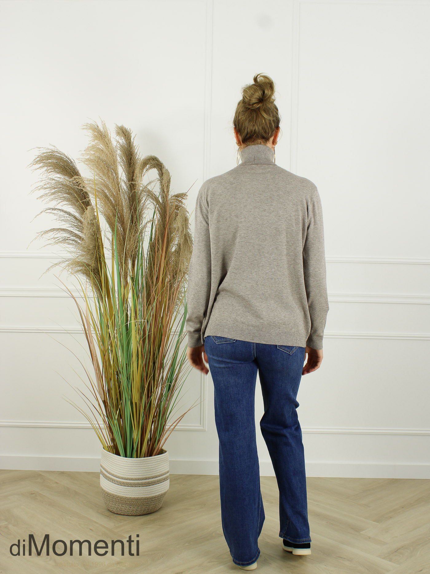 Fijn Brei Top Jasmina - Taupe Melee