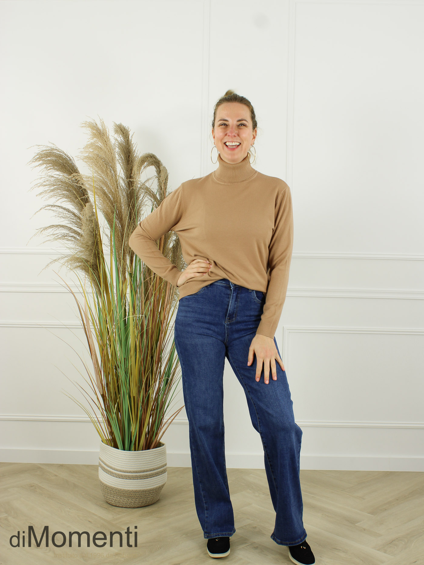 Fijn Brei Top Jasmina - Camel