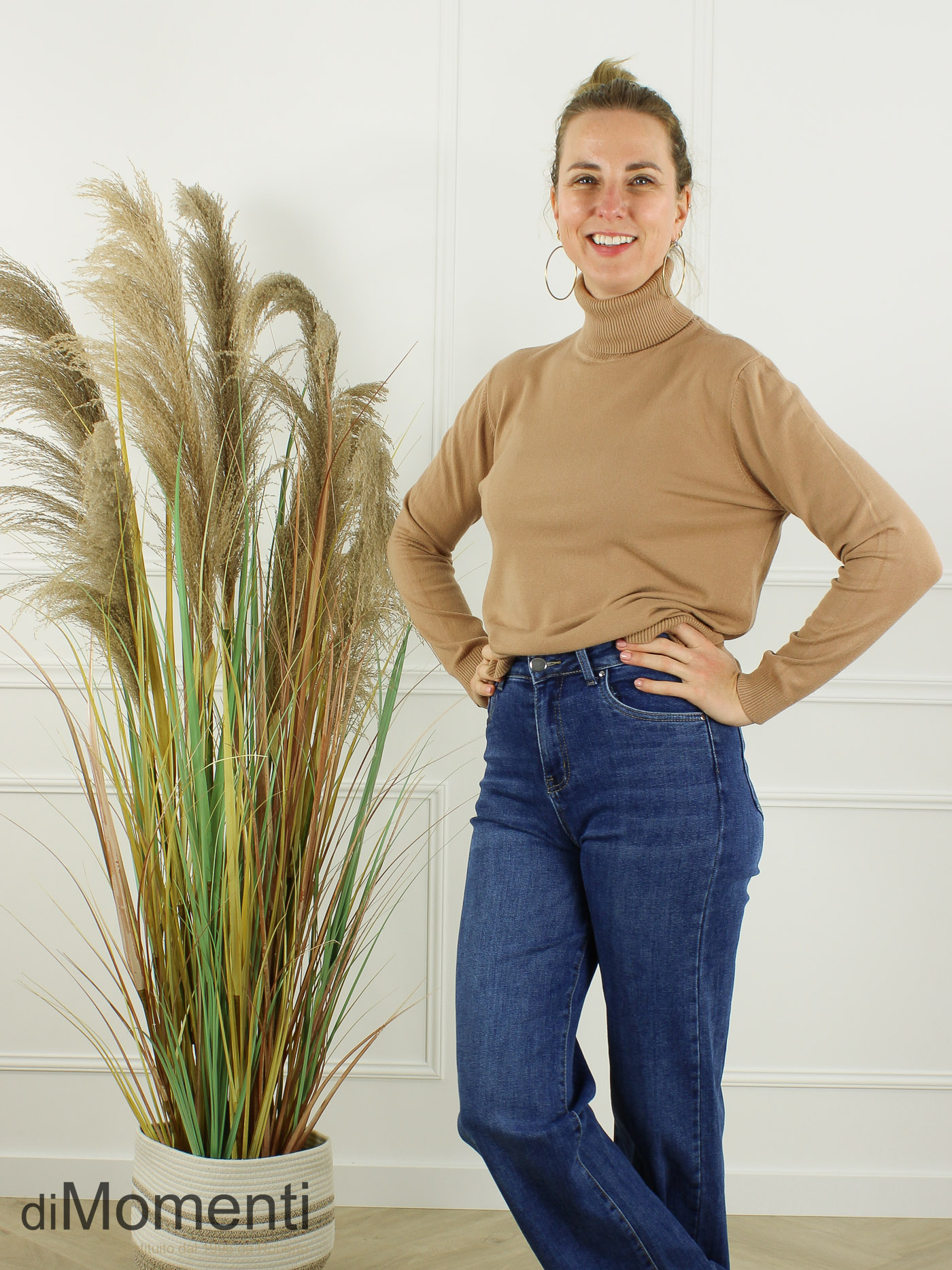 Fijn Brei Top Jasmina - Camel