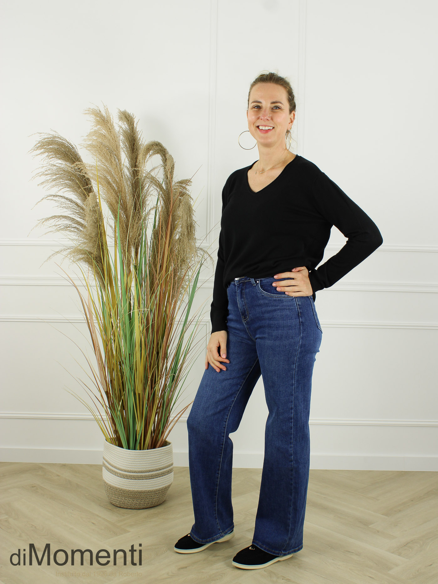 Fijn Brei Top Mabel - Zwart