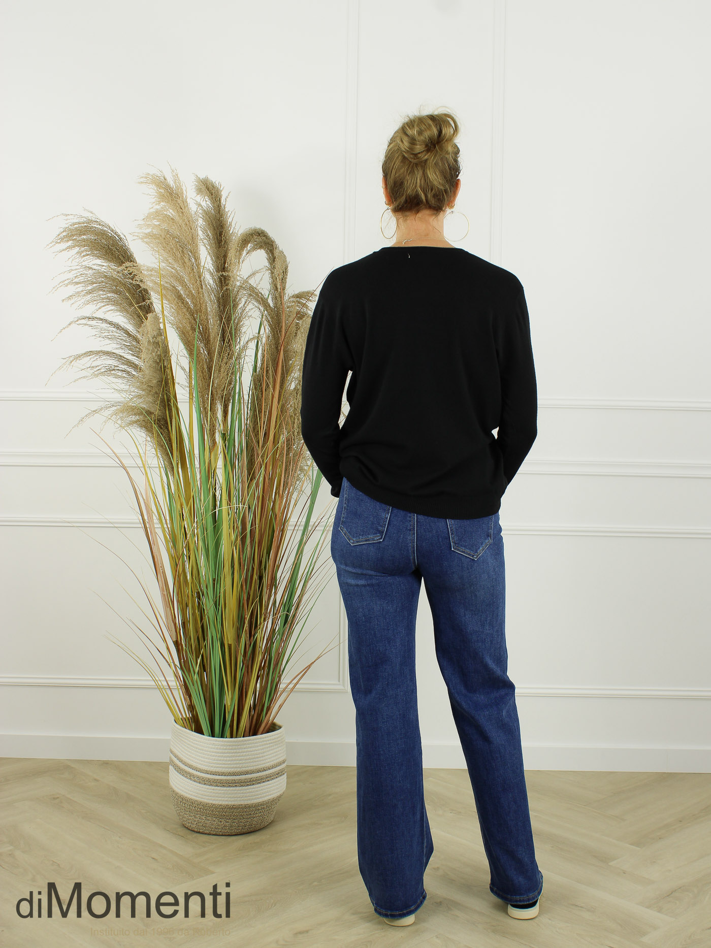 Fijn Brei Top Mabel - Zwart