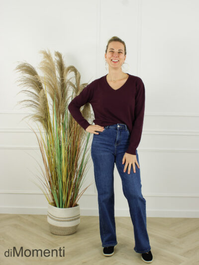 Fijn Brei Top Mabel - Plum