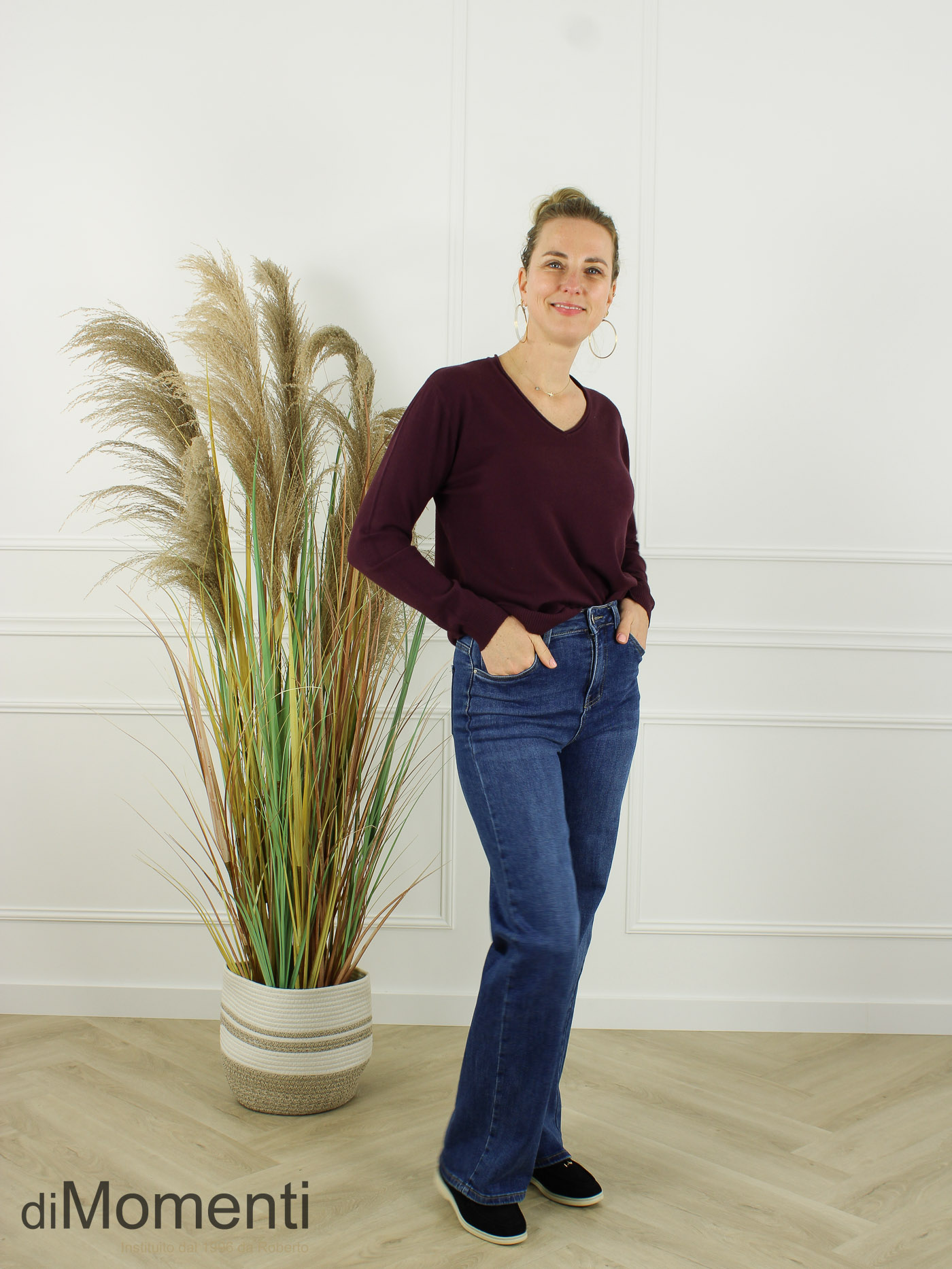 Fijn Brei Top Mabel - Plum