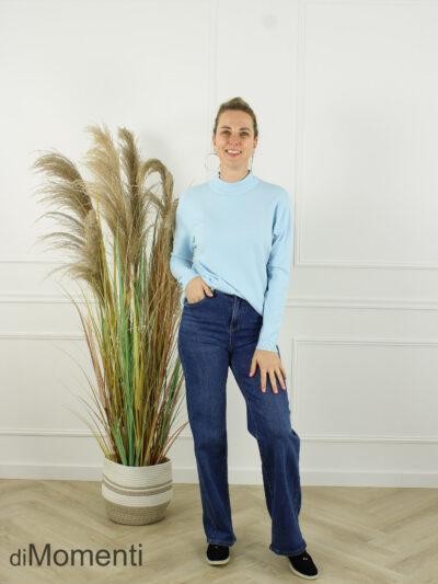 Fijn Brei Top Melly - Licht Blauw