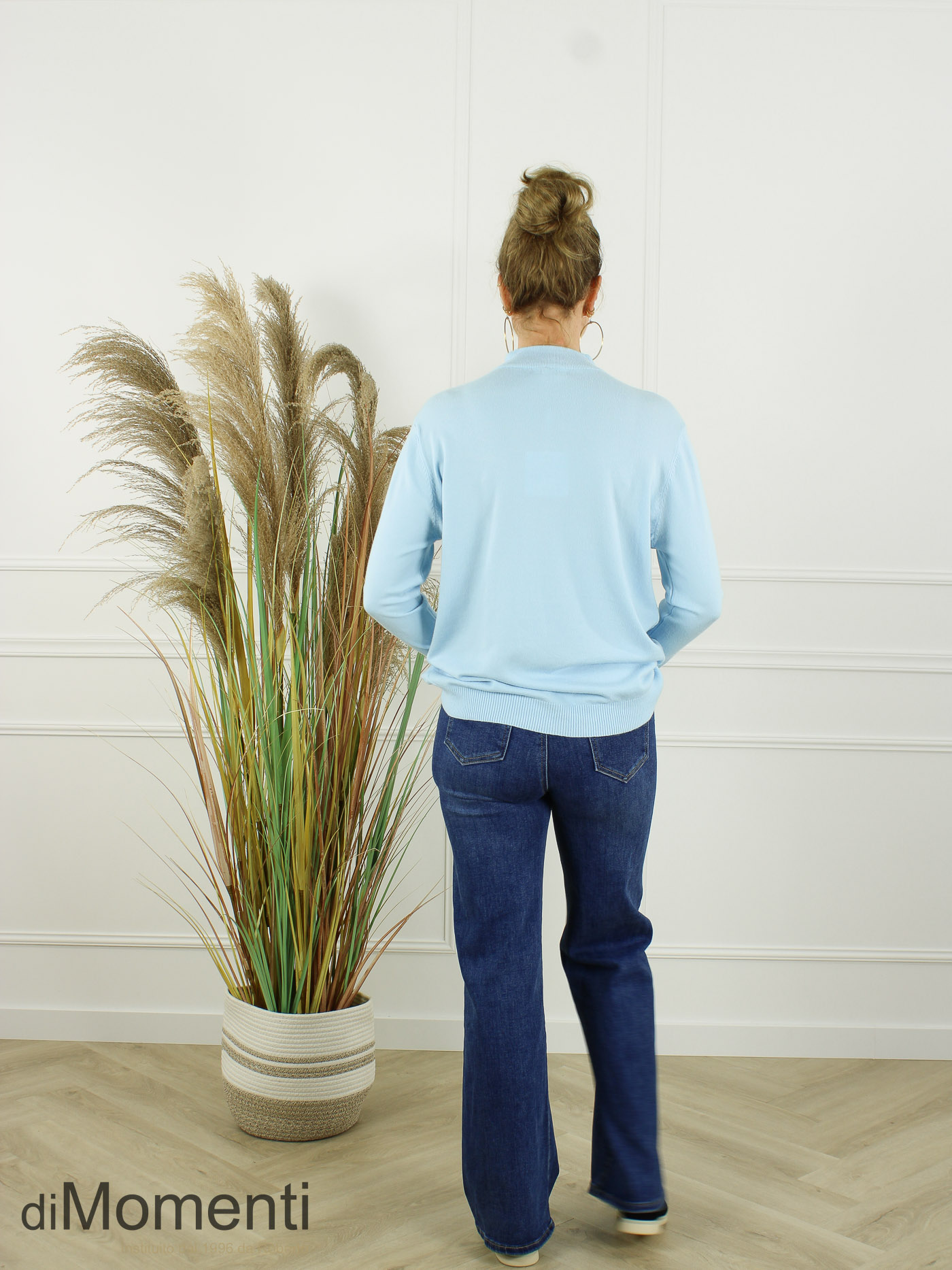 Fijn Brei Top Melly - Licht Blauw