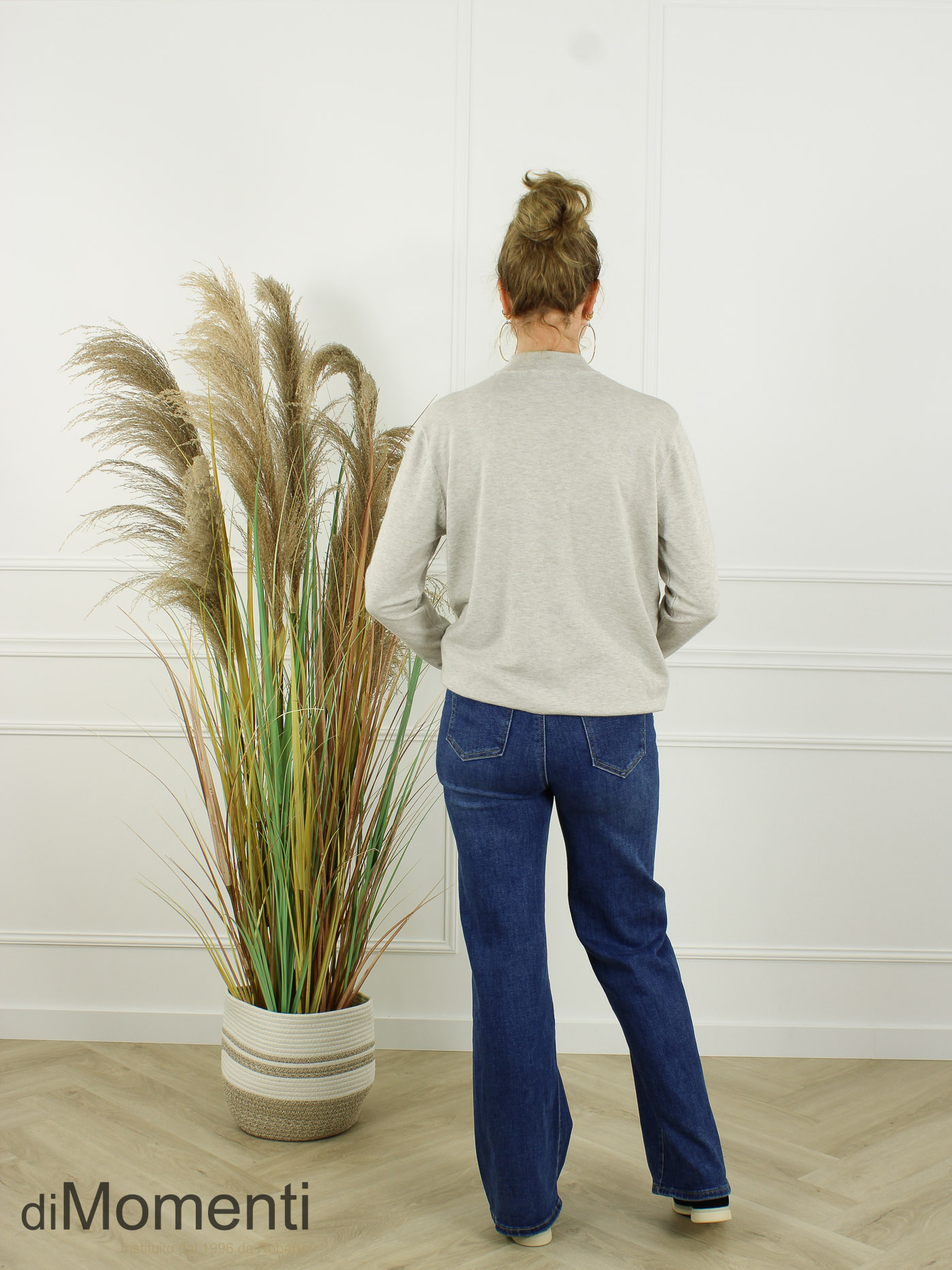 Fijn Brei Top Melly - Beige Melee