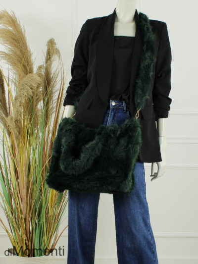 Faux Fur Tas Fox - Groen