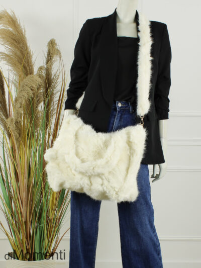 Faux Fur Tas Fox - Off White
