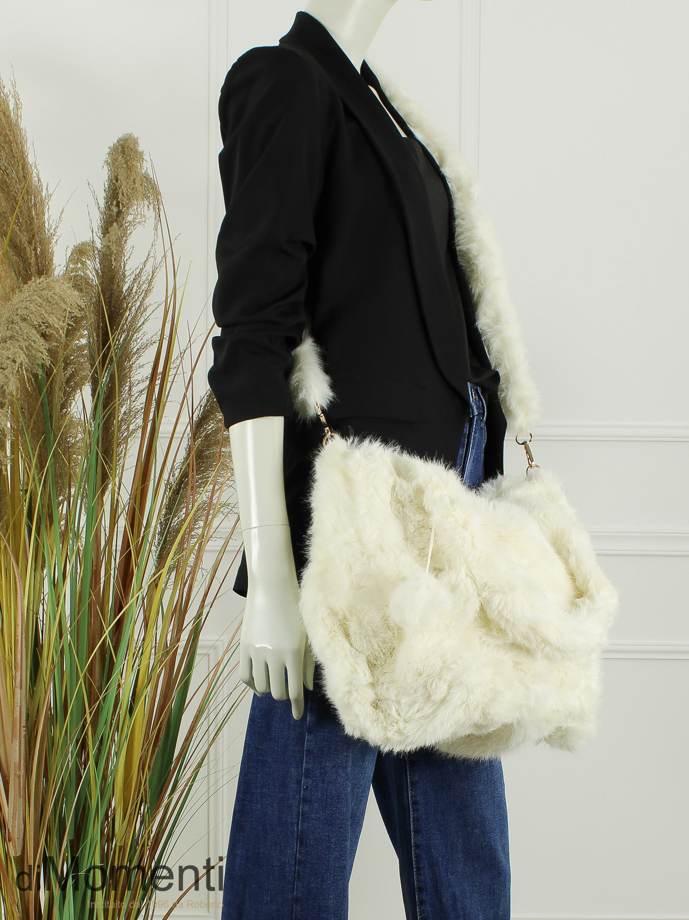 Faux Fur Tas Fox - Off White