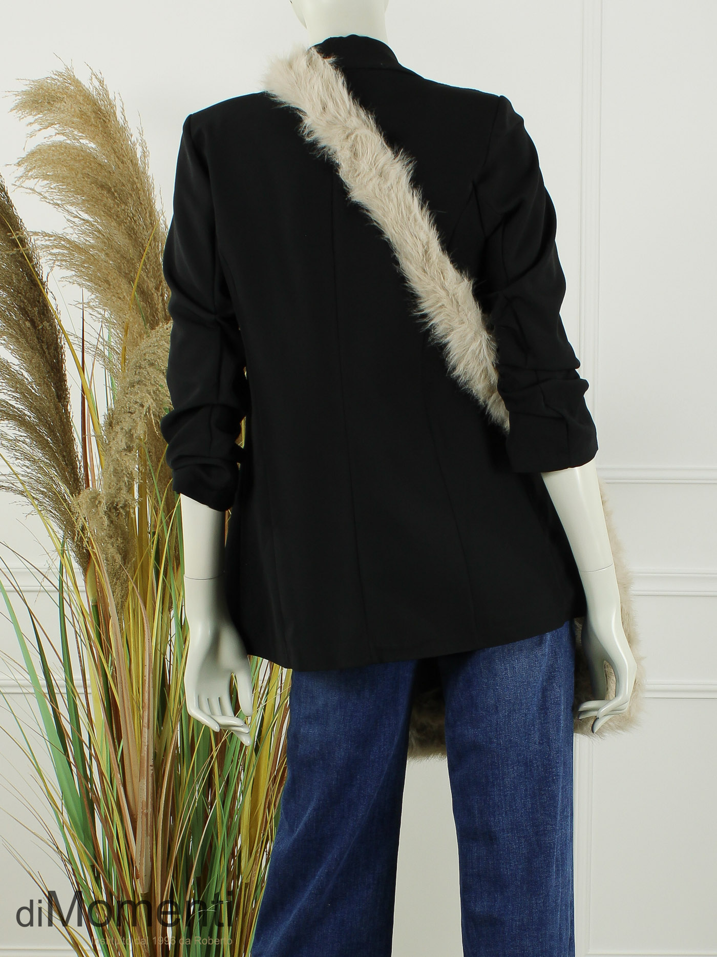 Faux Fur Tas Fox - Taupe