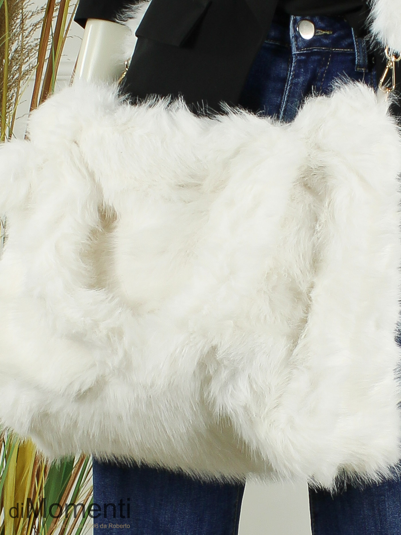 Faux Fur Tas Fox - Wit