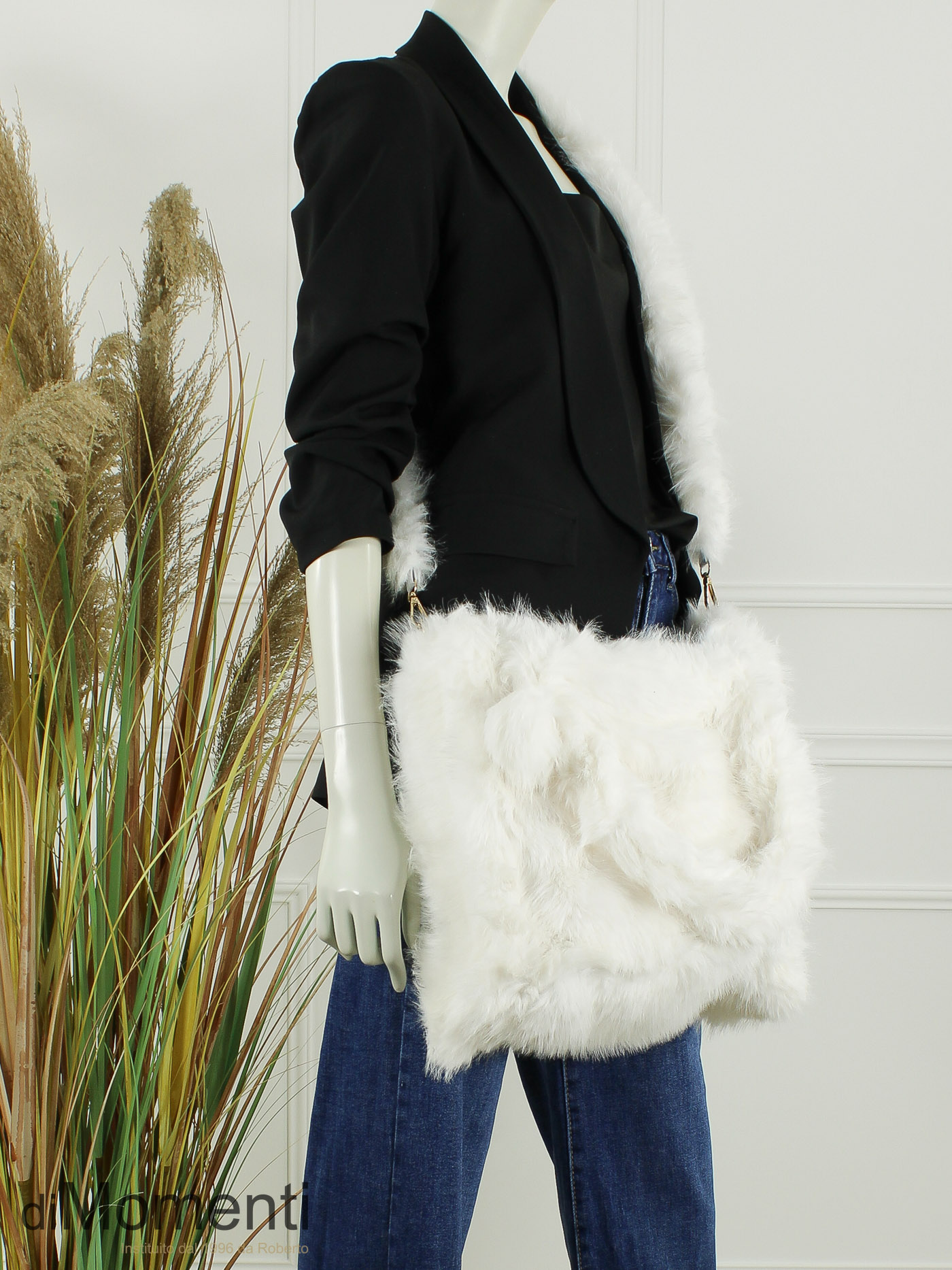 Faux Fur Tas Fox - Wit