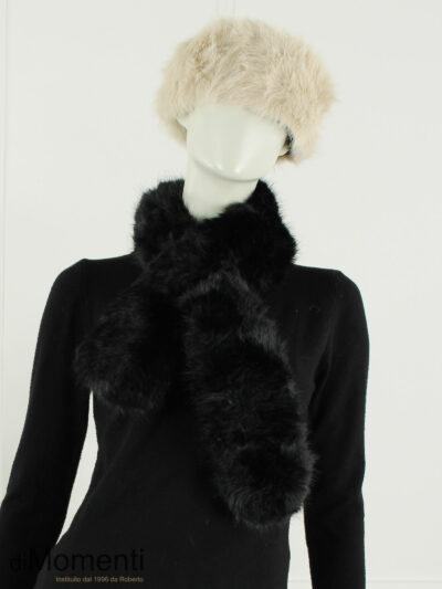 Faux fur Haarband Fluffy - Beige