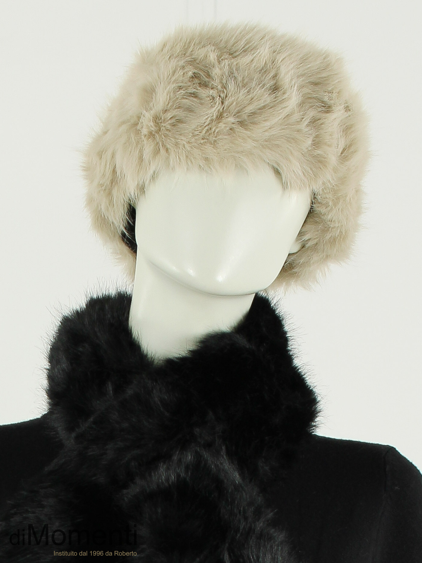 Faux fur Haarband Fluffy - Taupe