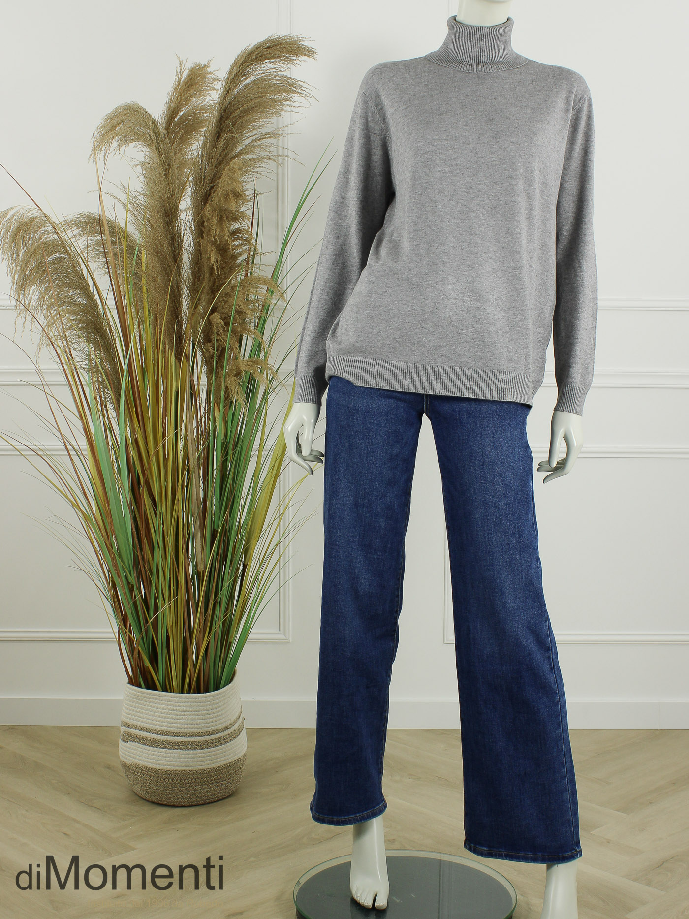 Fijn Brei Top Jasmina - Grijs Melee