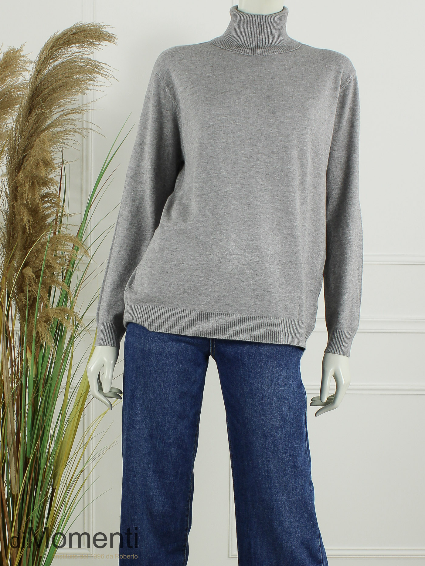 Fijn Brei Top Jasmina - Grijs Melee