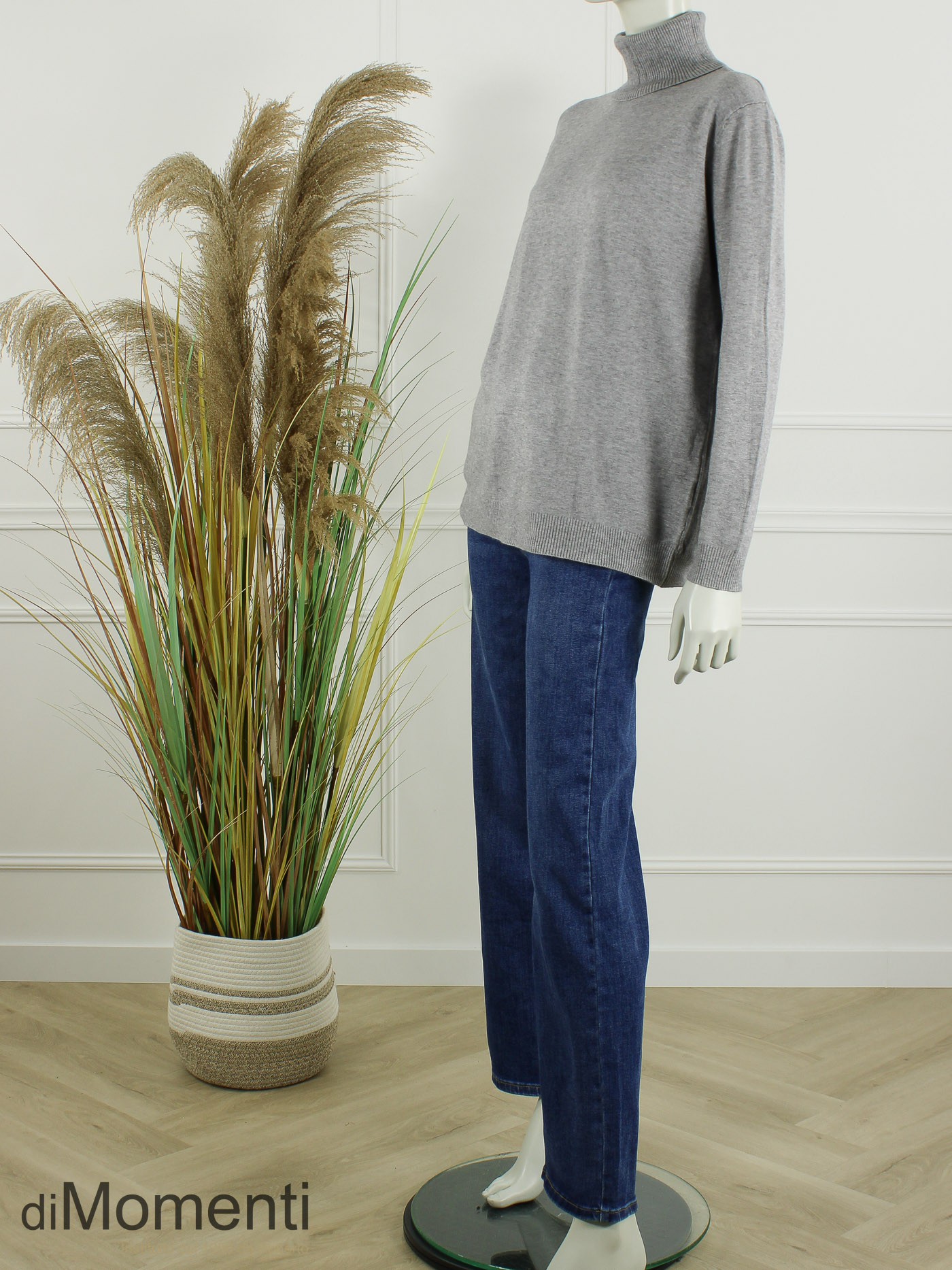 Fijn Brei Top Jasmina - Grijs Melee