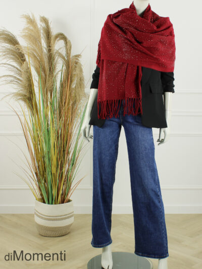 Sjaal Belle - Wijnrood