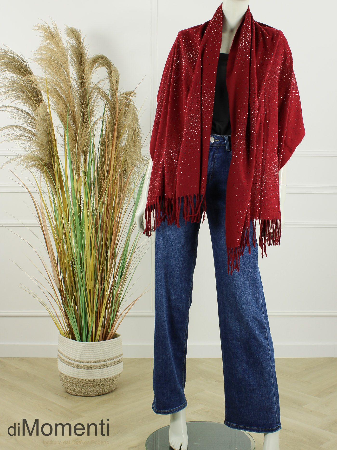 Sjaal Belle - Wijnrood