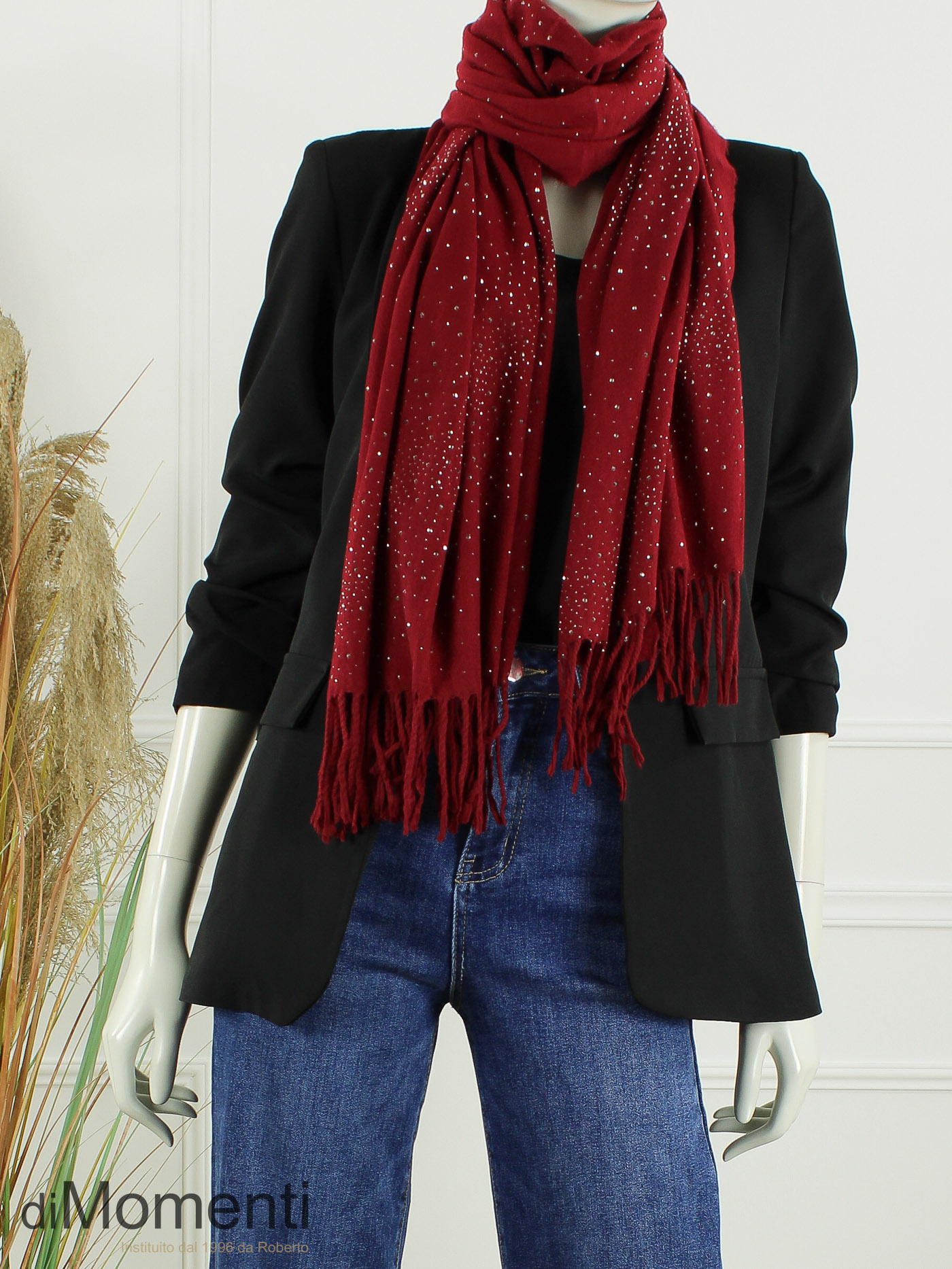 Sjaal Belle - Wijnrood