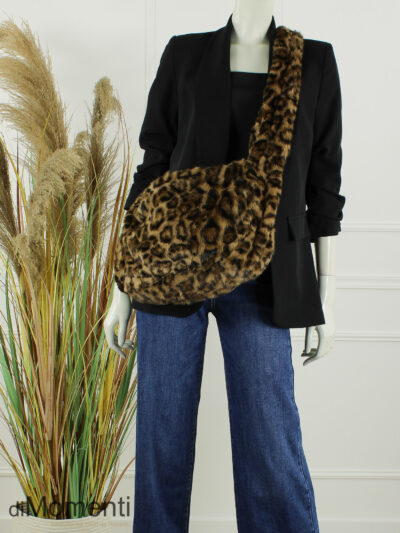 Faux Fur Tas Animal - Light Brown