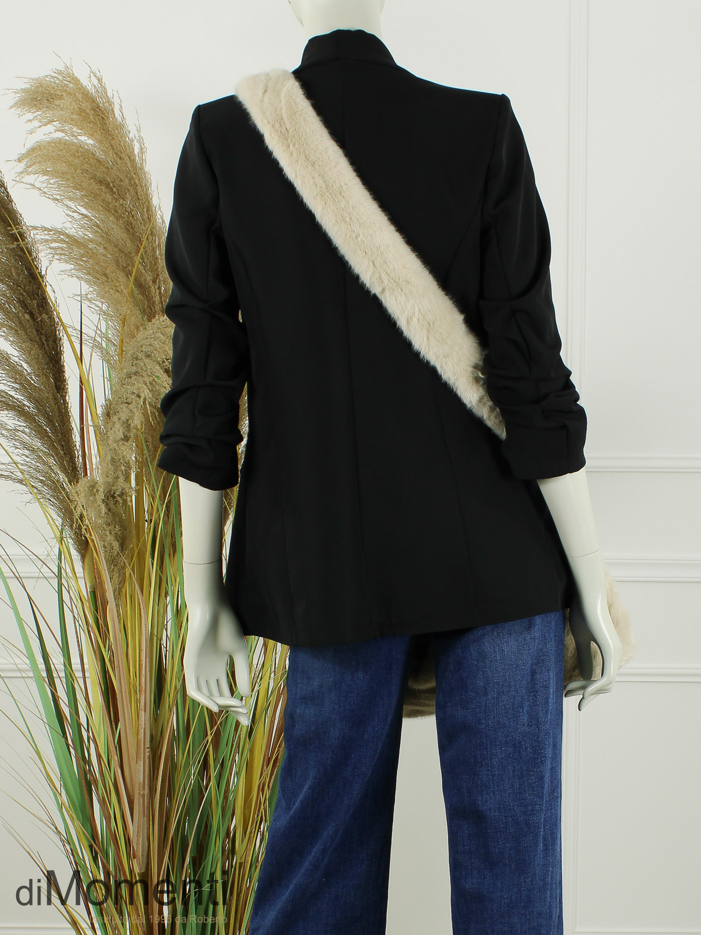 Faux Fur Tas Wolly - Licht Beige