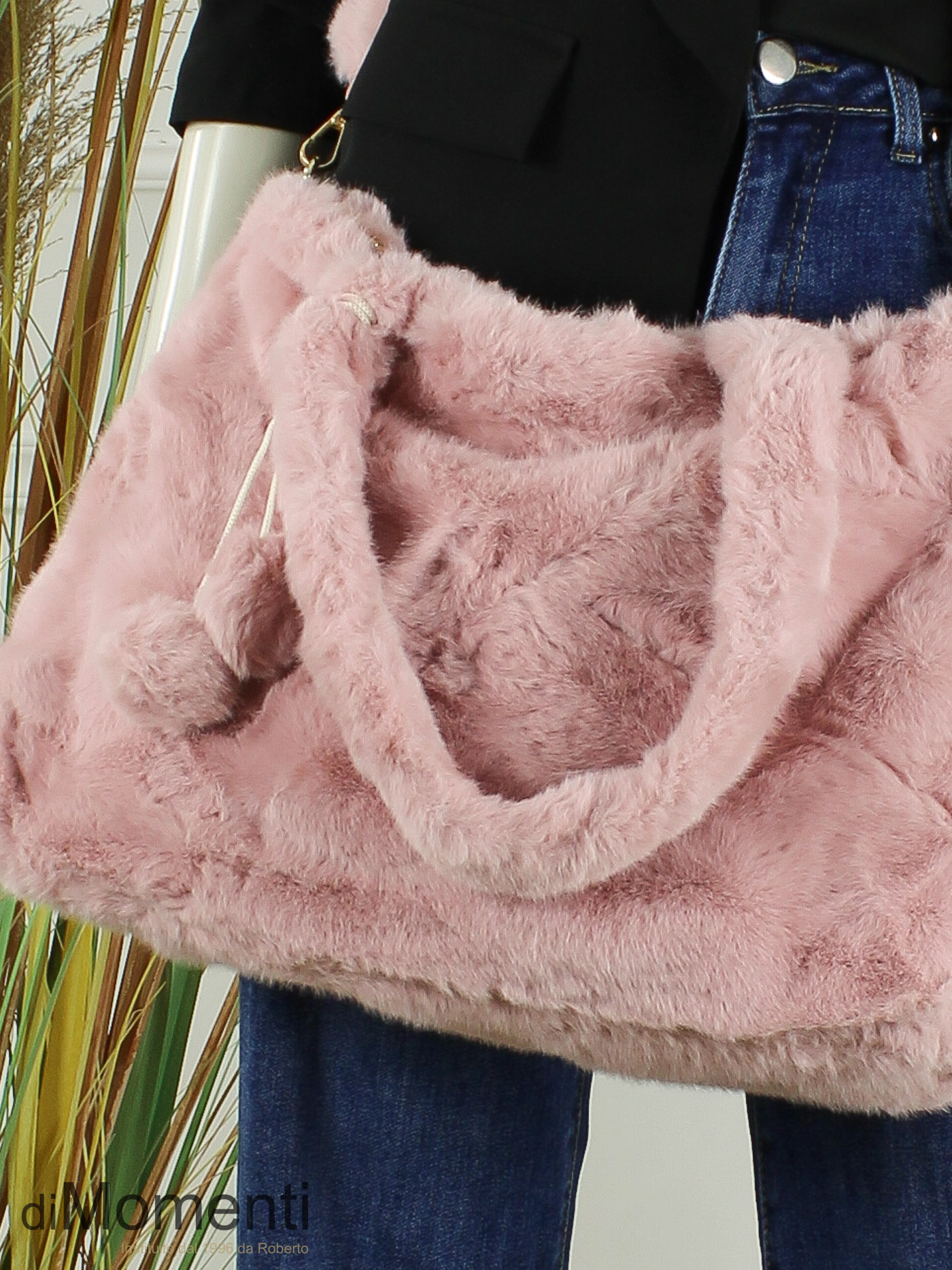 Faux Fur Tas Wolly - Roze