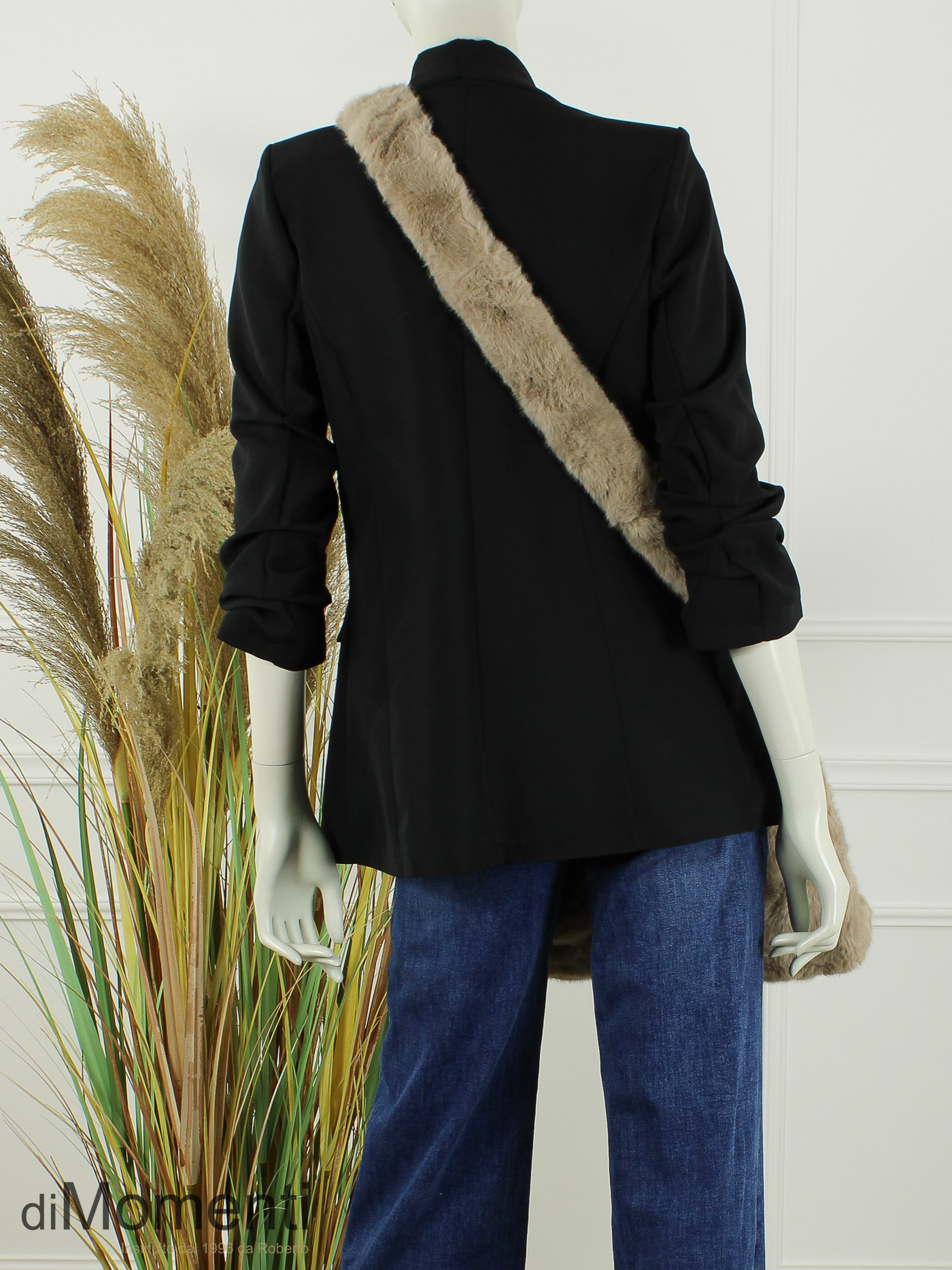 Faux Fur Tas Wolly - Taupe