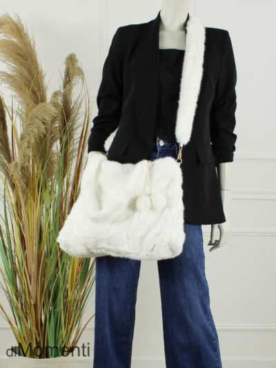 Faux Fur Tas Wolly - Wit