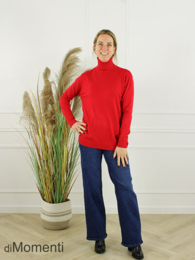 Fijn Brei Top Jasmina - Rood