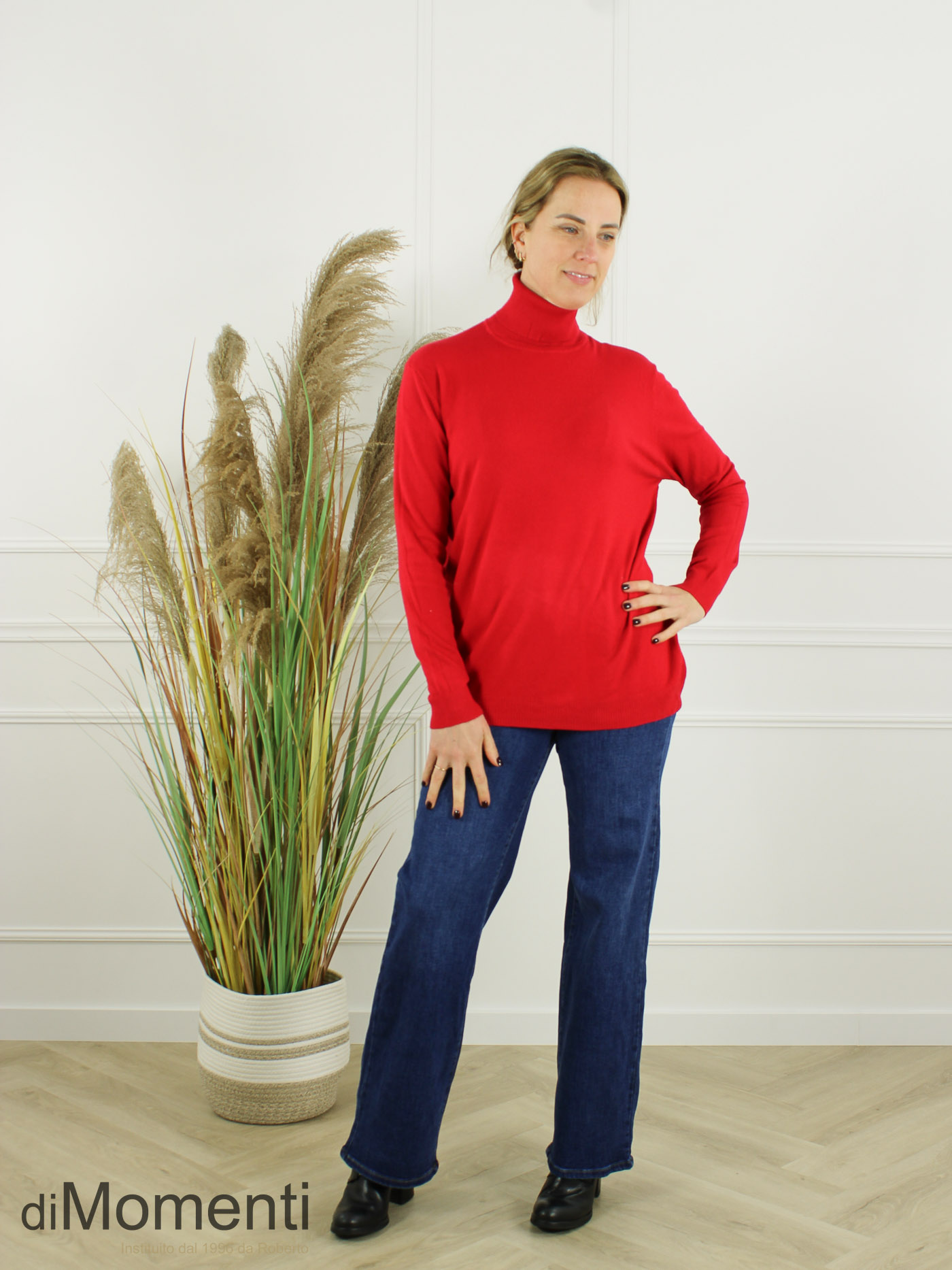 Fijn Brei Top Jasmina - Rood