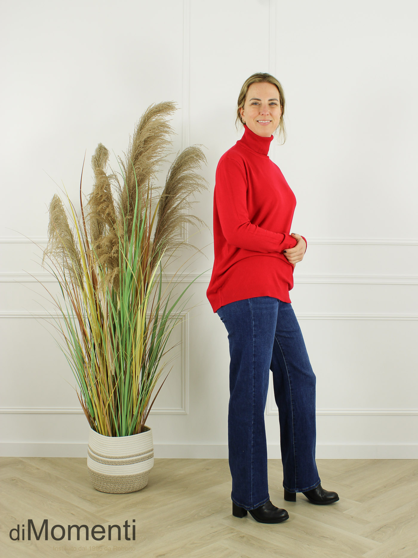 Fijn Brei Top Jasmina - Rood