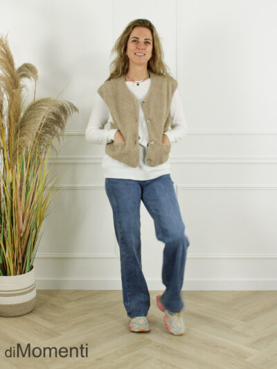Gilet Isla - Licht Taupe