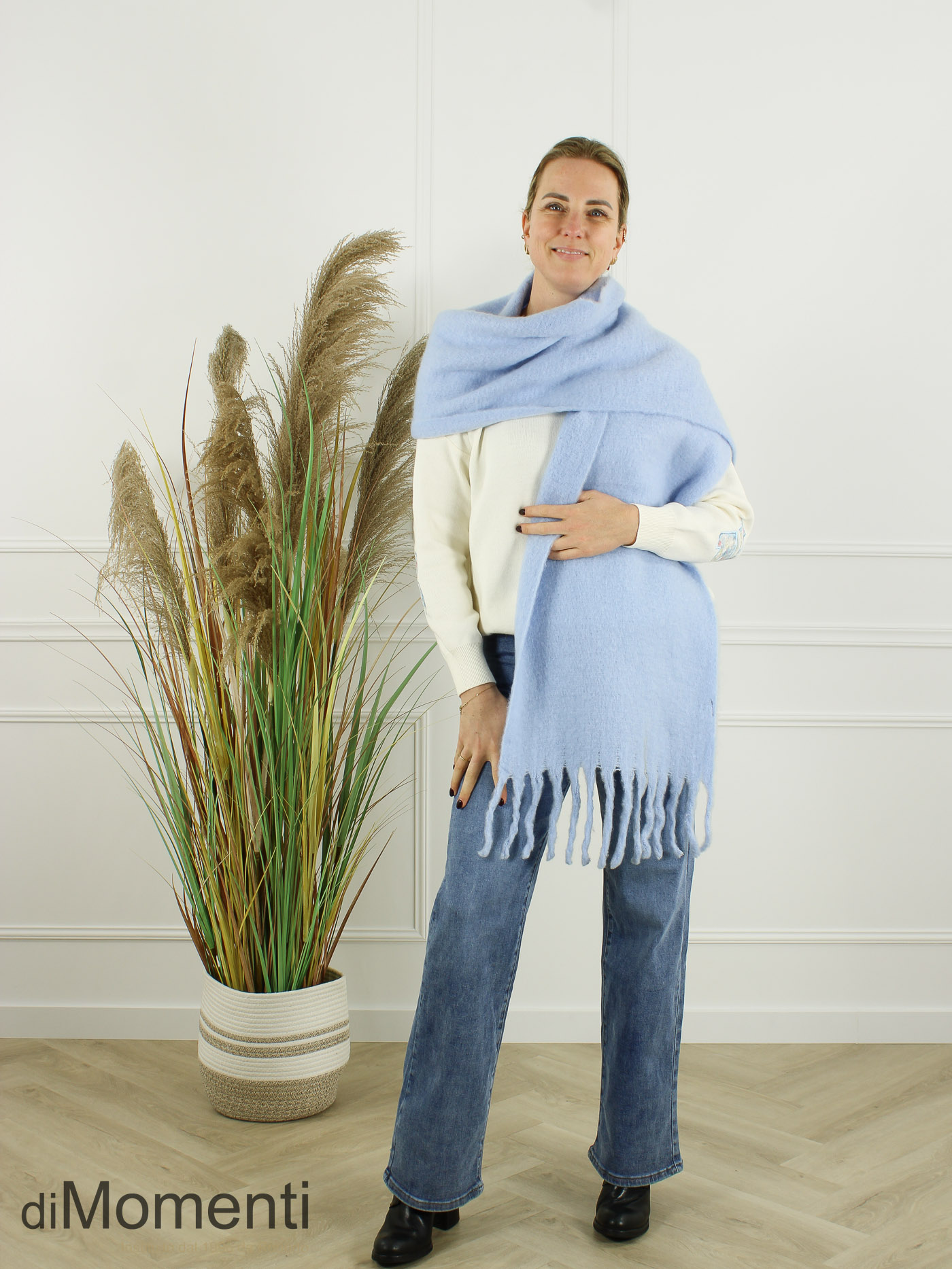 Sjaal Hazel - Licht Blauw