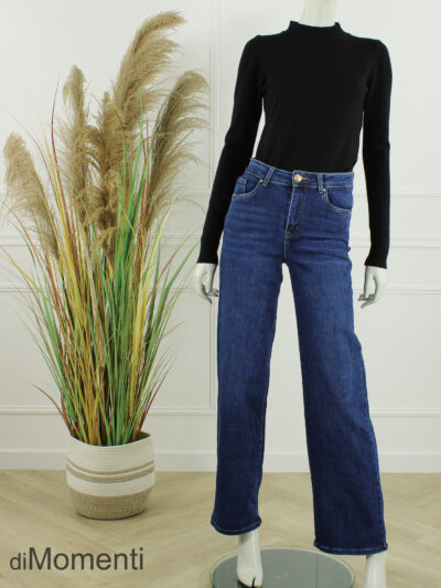 Goodies Wide Leg Stretch Push-Up Jeans - Blauw