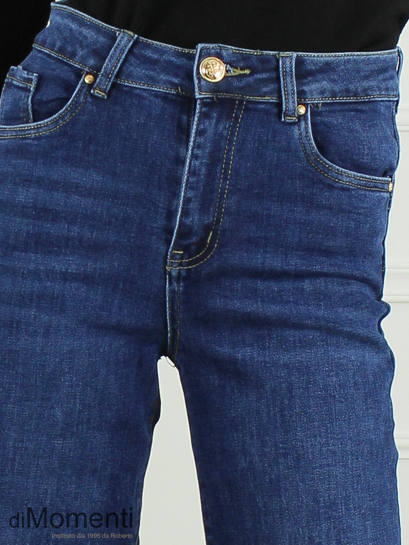 Goodies Wide Leg Stretch Push-Up Jeans - Blauw