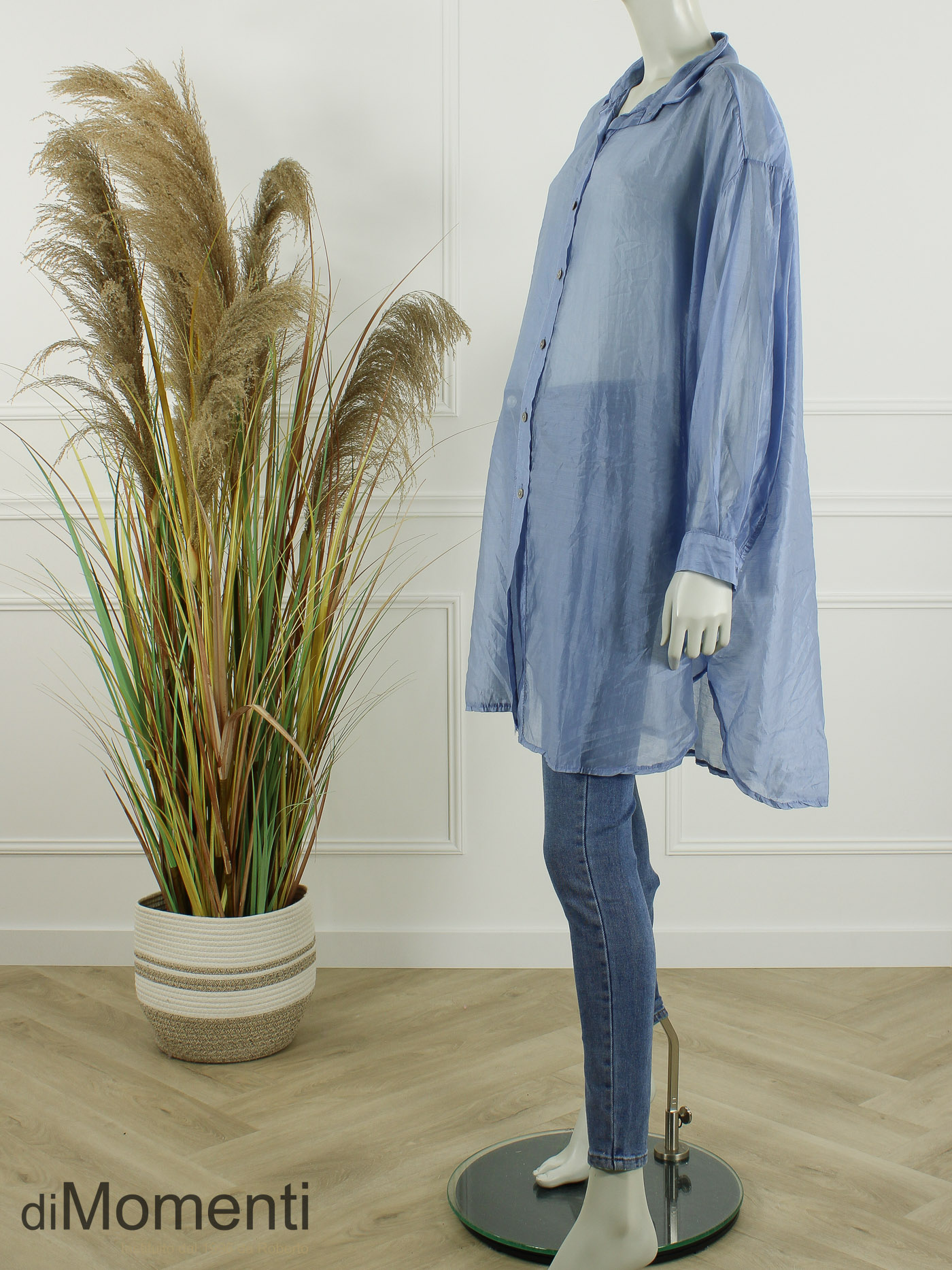 Silky Look Tuniek Steffi - Licht Blauw