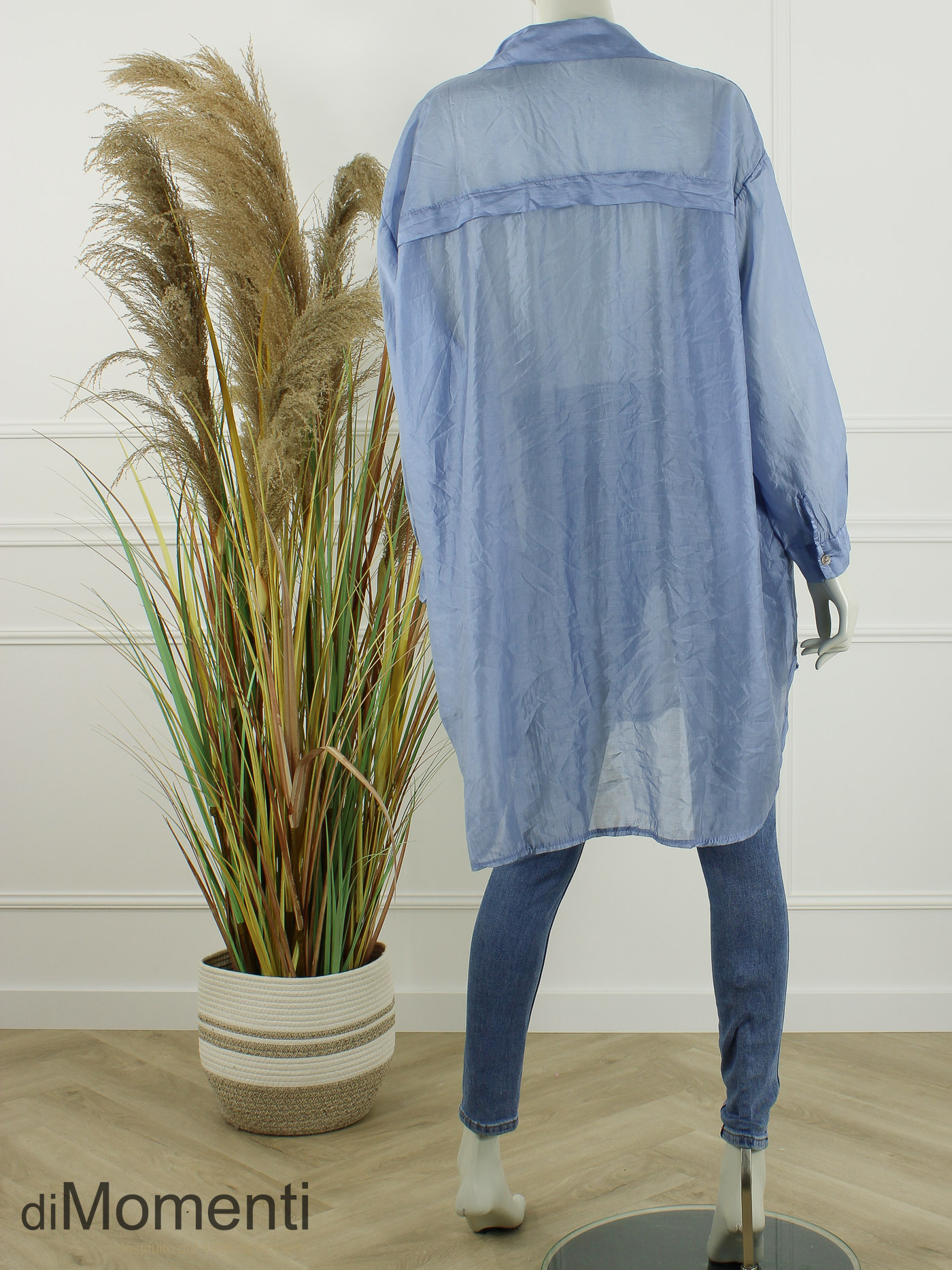 Silky Look Tuniek Steffi - Licht Blauw