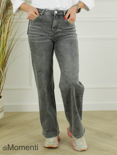 Goodies Wide Leg Stretch Jeans – Grijs