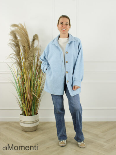 Jas / Blouse Mirella-Oversized - Licht Blauw