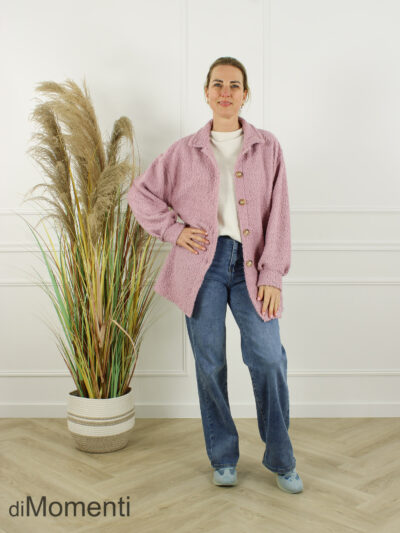 Jas / Blouse Mirella-Oversized - Oud Roze