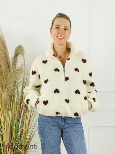 Teddy Sweater Nena - Ecru