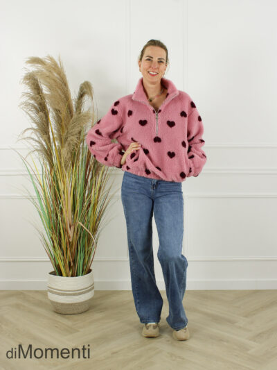 Teddy Sweater Nena - Roze