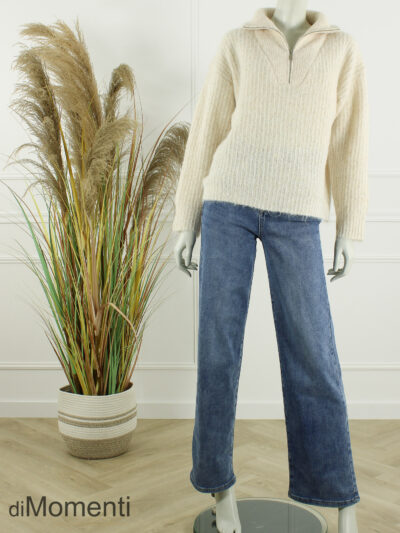 Zip Trui Hester - Licht Beige