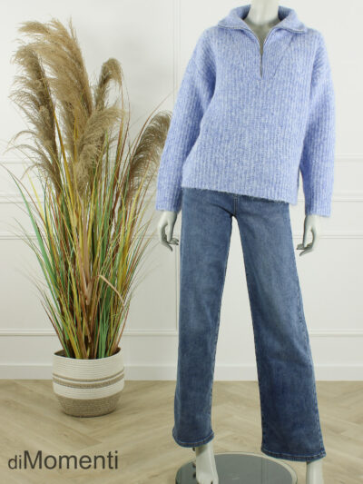 Zip Trui Hester - Licht Blauw