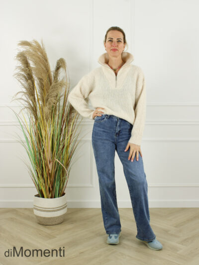 Zip Trui Hester - Licht Beige