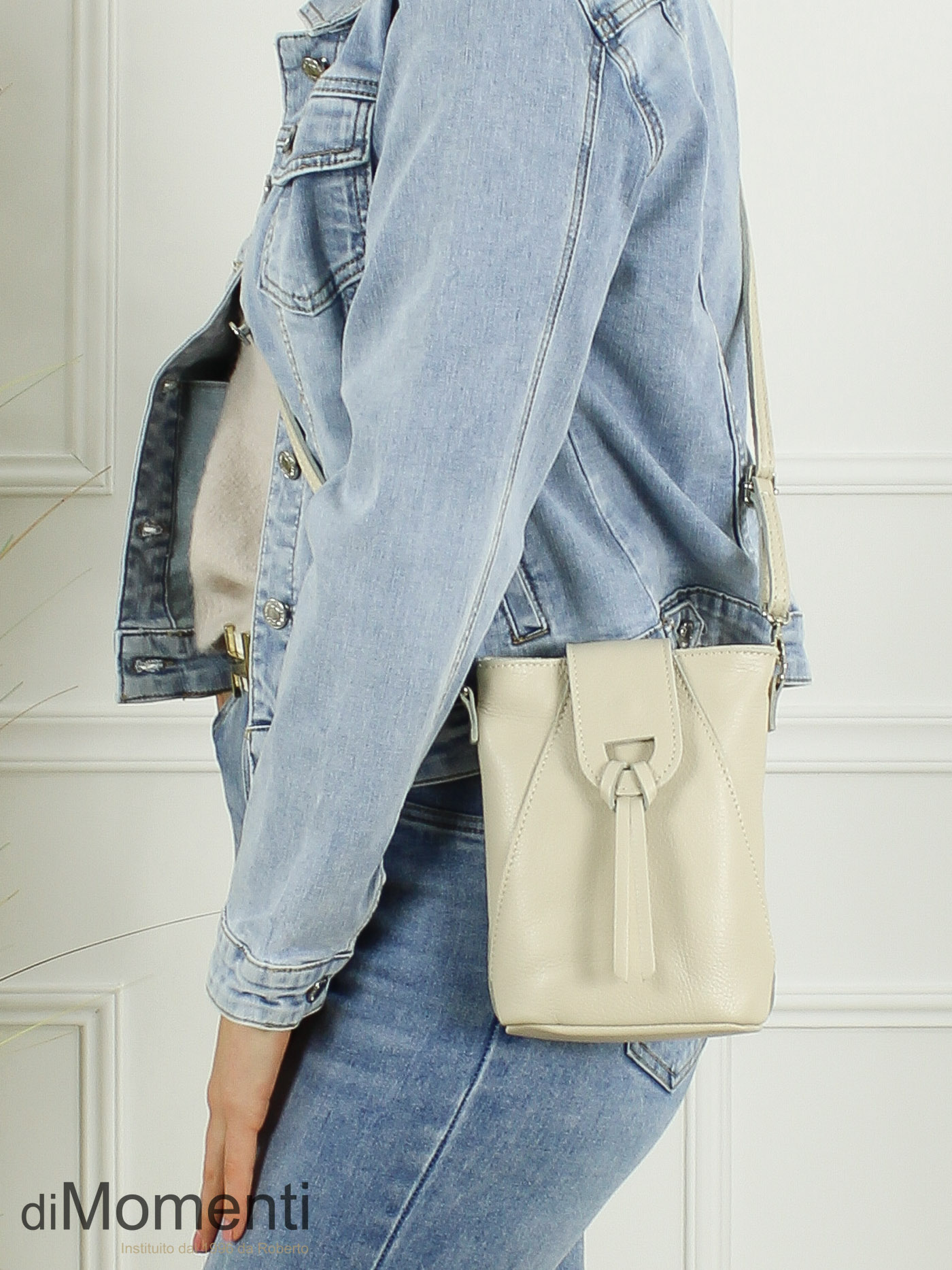 Tas Suzy - Leer Licht Beige