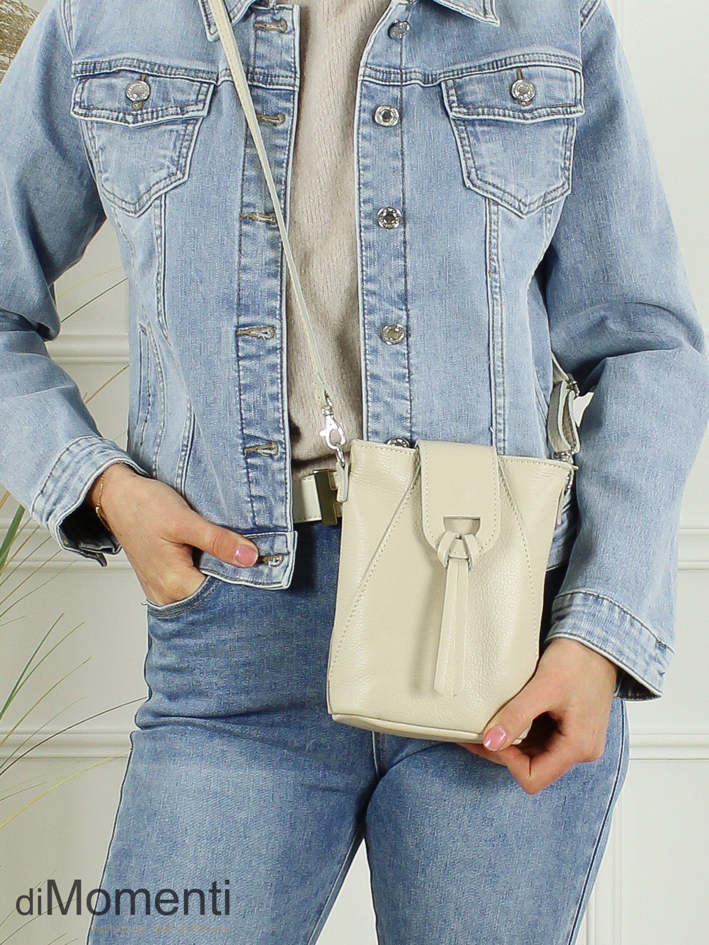 Tas Suzy - Leer Licht Beige